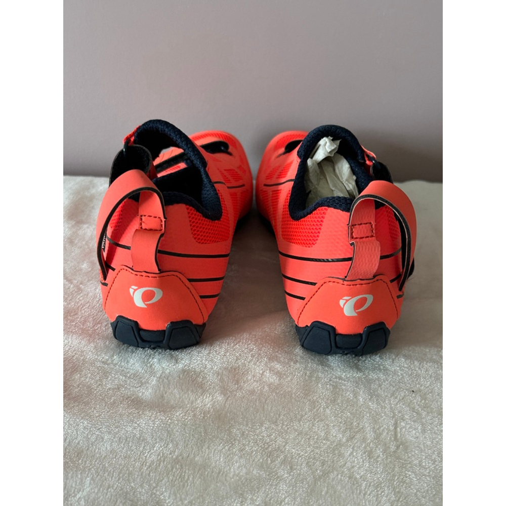 Women's Pearl Izumi W Tri Fly Select V6 Cycling Shoes Orange Black EUR 40 - Picture 4 of 7